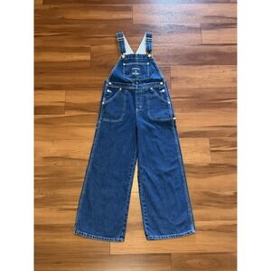 NWT Vintage Tommy Hilfiger Jeans Denim Campus Overalls Y2K Girls Youth Sz Medium